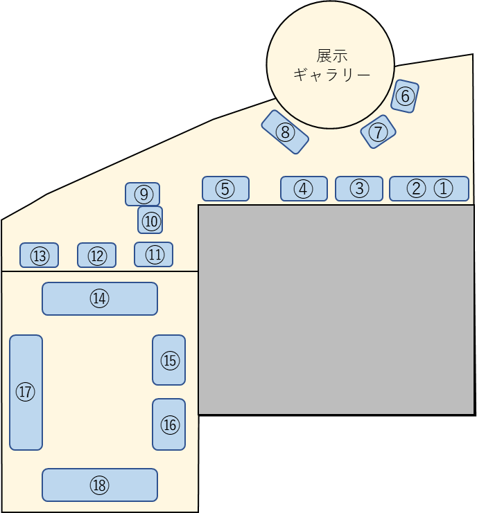 わかくさプラザ学習情報館会場図
