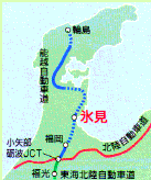 氷見市の交通案内図